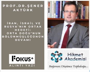 ran, srail ve Rusyann Ortak Hedefi: Orta Dounun Blnmlnn Devam