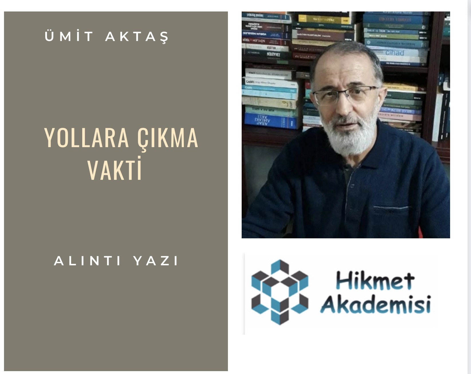 Yollara kma vakti