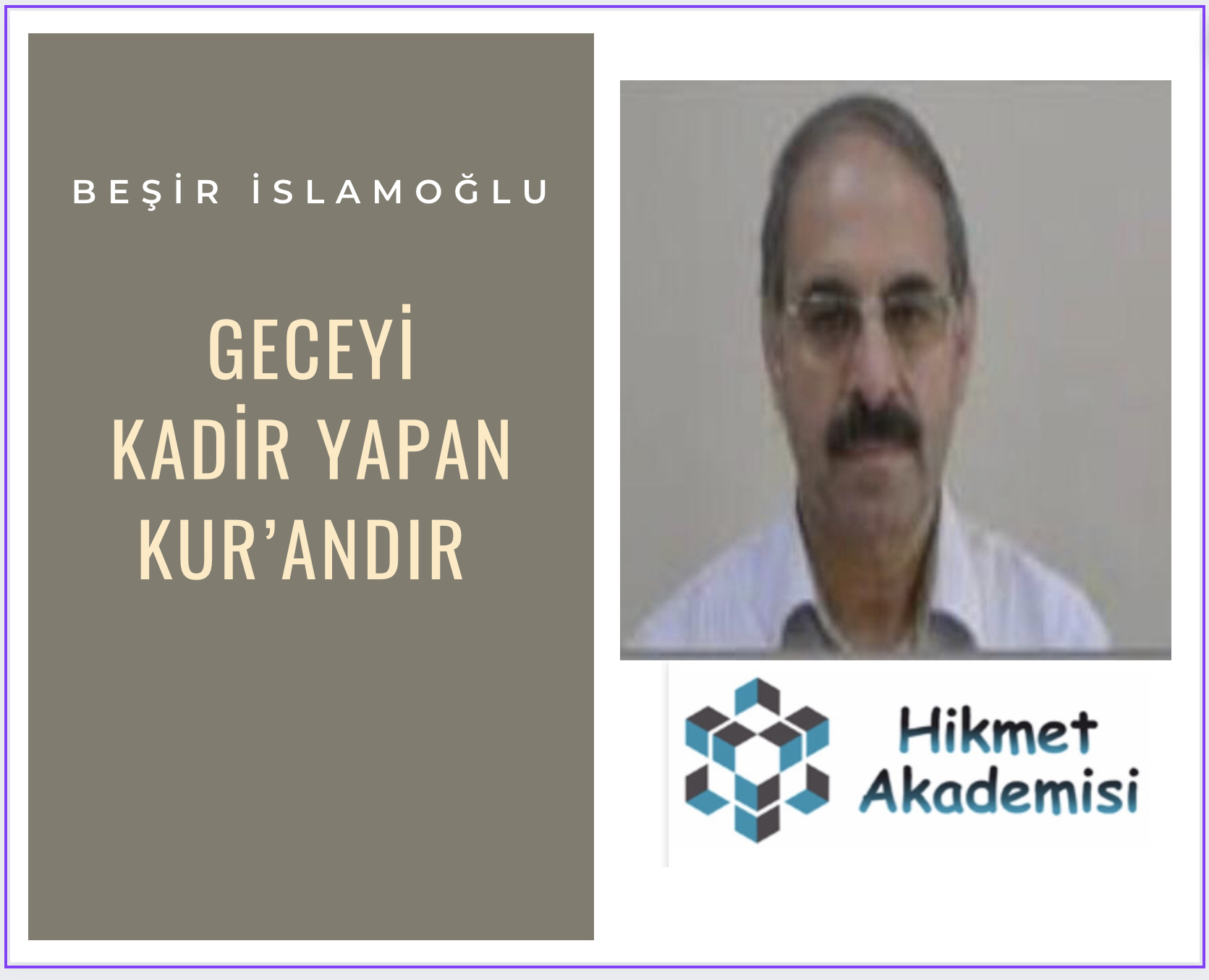 GECEYI KADIR YAPAN KURANDIR