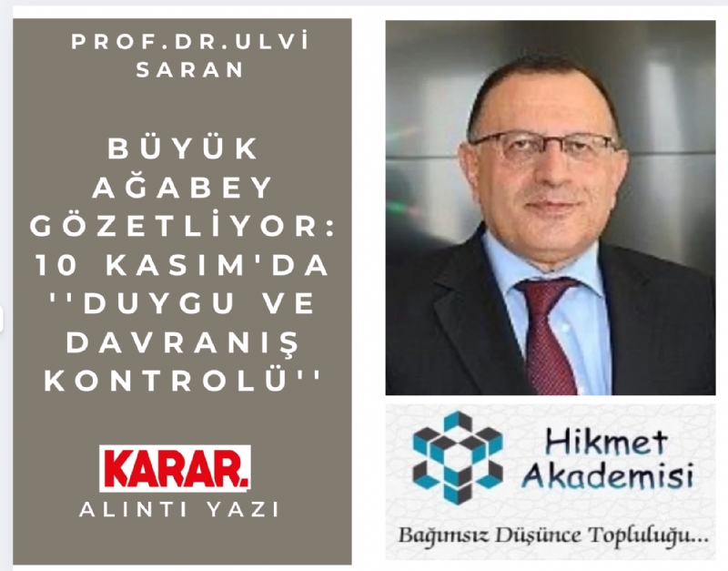 Prof. Dr. Ulvi SARAN (Malatya Eski Valisi)
