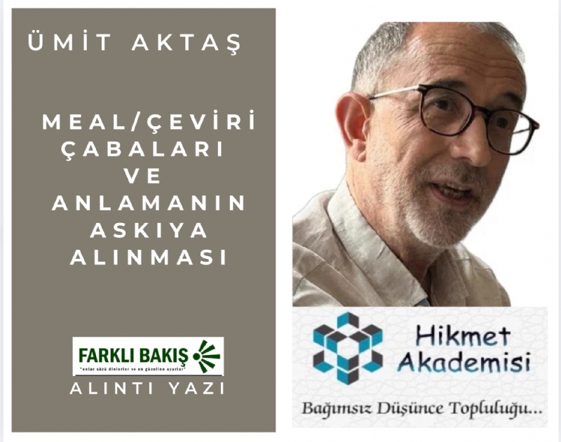 Meal/eviri abalar ve Anlamann Askya Alnmas