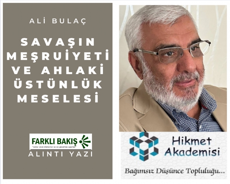 Savan meruiyeti ve ahlaki stnlk meselesi